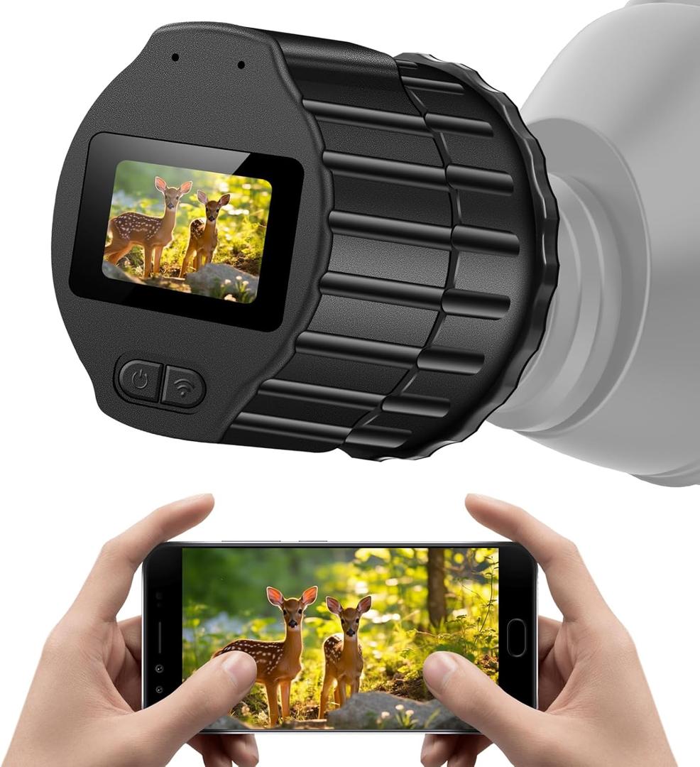 64GB WiFi Telescope Camera Eyepiece: 1.5" Screen & 1080P FHD Recording, Planetary Camera for 28mm-50mm Scopes, Perfect for Astrophotography, Bird Watching
