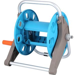 PAER Garden Hose Reel Cart, Portable Hose Reel for G1/2 Inch 98 FT Hose, Black