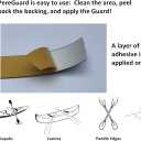 Kayak Keel Guard 4" Width Black Kayak Canoe Protective Guard Abrasion Resistance