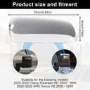 Chrome Towing Top+Side Clip-On Mirror Covers Replace for 2020 2021 2022 2023 2024 2025 Chevy Silverado GMC Sierra 2500HD 3500HD (Chrome)