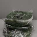 Zeyune Christmas DIY Green Wreath 14 Inch Artificial Christmas Wreaths Faux Plain Wreaths for Decorating Front Door Window Room Farmhouse Xmas Party Indoor Outdoor(Willow Pine,8 Pcs)