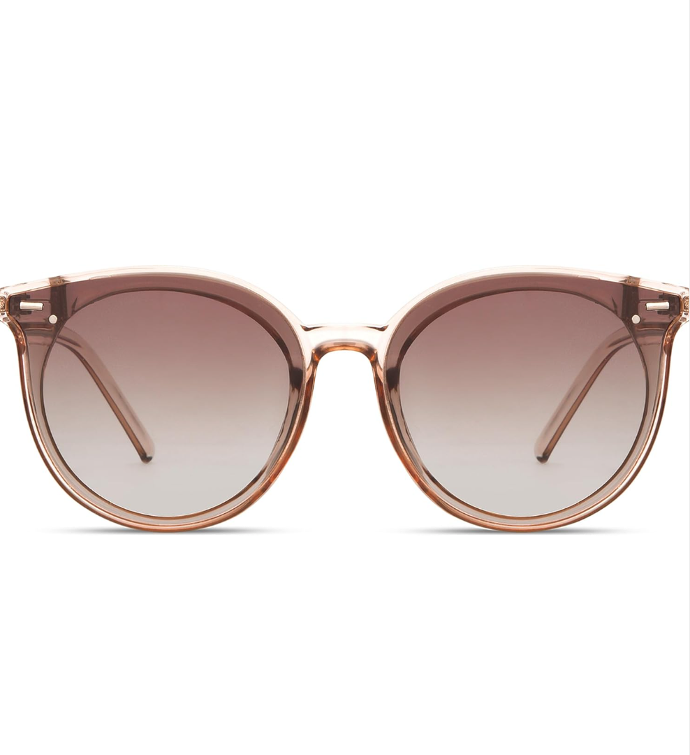 Livho Polarized Sunglasses, Retro & Oversized Shades for Women with Round Lenses