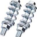 2Sets Car Exhaust Manifold Bolts Muffler Repair Kit,Steel M10x1.5 MM Exhaust Bolts and Nuts Flange Repair Kit with Springs for Exhaust Manifold Gasket Reduce Vibration Universal Car Accessories