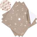 MotiMind 3 Sheets Construction Paper for Graduation Cap Decoration Bling Rhinestone Colorful Self-adhesive Cardstock Grad Cap for Photo DIY Graduation Hat Topper Party Decoration (Champagne Color)