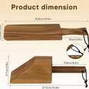 Acacia Wood Mattress Lifter Tool for Changing Sheets, Easy Lever-Action Lift & Comfort Grip, Sturdy Wooden Design for Seniors, Caregivers, Housekeepers, Daily Bed Making & Sheet Tucking