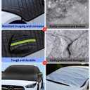 Windshield Snow Covers, 8 Layers WAaterproof Windproof Protection, Frost Defense, Ice, Sun, Snow, UV,ii566 (for Subaru BRZ)