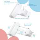 Soft & Comfort ab Sid Slpr Wdg Adjustable Breathable Cushion Supports Front and Back, White