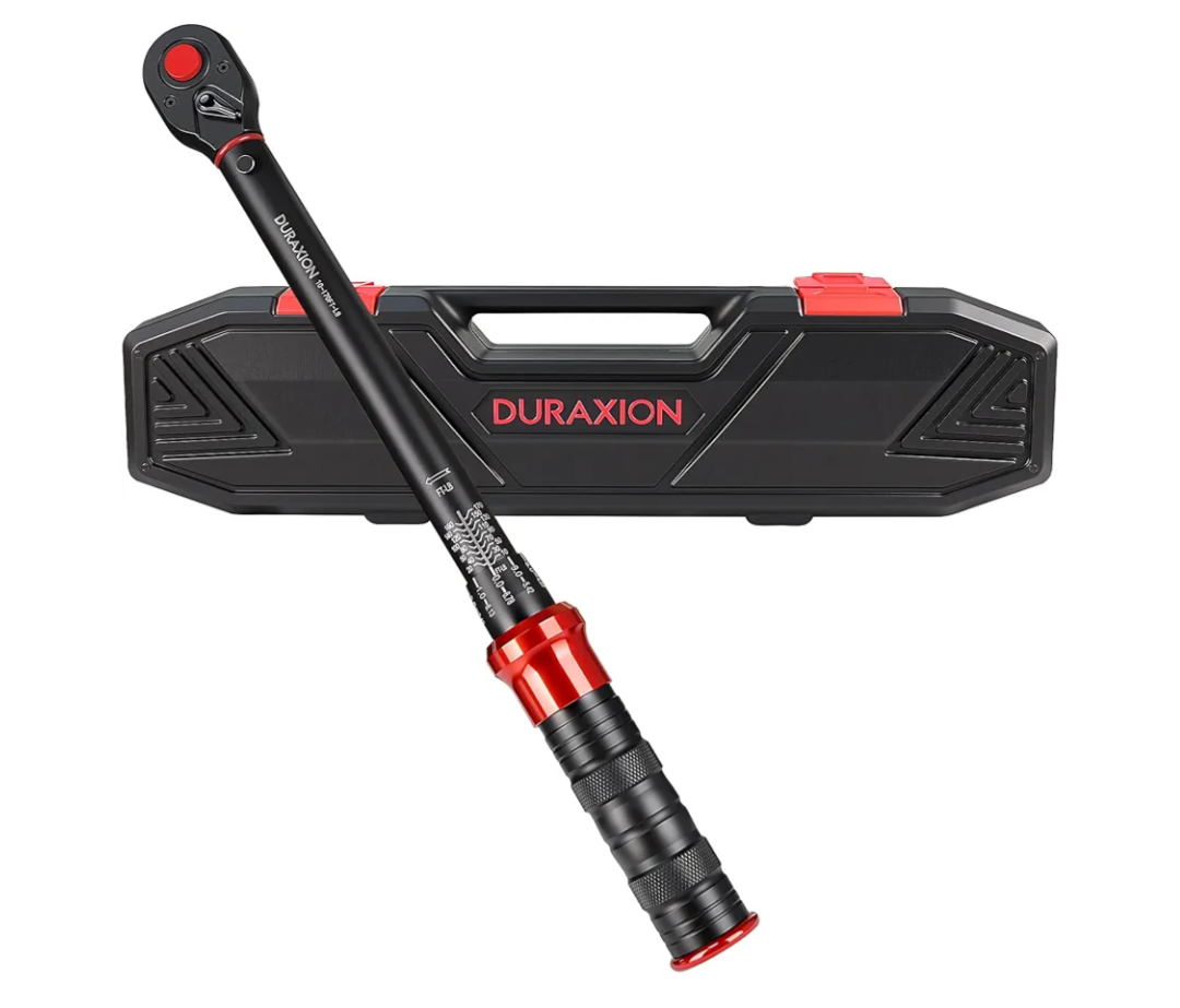 1/2-Inch Drive Torque Wrench 10-170ft.lb/13.6-230.5Nm, ±3% Precision Dual Direction Torque Wrenches with 72-Tooth Dual Range Scales (No Accessories Included, Red)