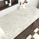 Matte Beige Marble Contact Paper for Countertops Waterproof Roll
Cream White Marble Wallpaper Peel and Stick Removable Countertop Contact Paper for Tables Cabinet Kitchen Bathroom 17.7"x120"
