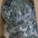 LinTimes 6 FT Pre-Lit Christmas Garland, Gold Lighted Xmas Garland with 20 LED Lights with Timer for Mantle Staircase Table, Winter Garland with Ribbon, Xmas Ball, Pine Cones, Star, Battery Operated