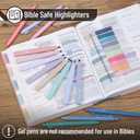 Mr. Pen Aesthetic Bible Highlighter and Pen Set, 16 Pack, 200 Sheets Transparent Sticky Tabs, No Bleed, Chisel Tip