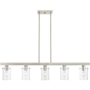 Livex Lighting, 46155-91, Munich, Linear Chandelier, Brushed Nickel