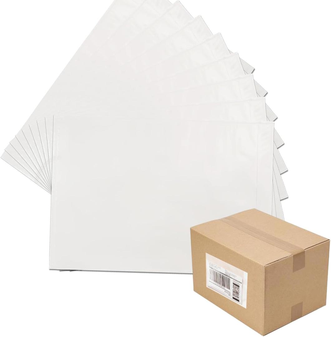 1000Pcs 6" x 9" Packing List Envelopes, Self-Adhesive Packing Ship Pouch Enclosed Bags Shipping | Clear Waterproof Mailing Pouches Bag for UPS Packing Sliping | Invoice | Sleeves