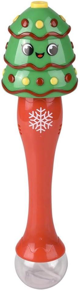 Rhode Island Novelty Light-Up Christmas Tree Bubble Wand 13.5"