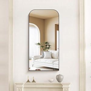 COFENY Bathroom Mirror, 20x40 inch Black Rectangle Wall Mounted Mirror with Thin Frame, Bathroom Vanity Mirrors for Over Sink, Entryway, Living Room, Bedroom