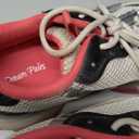 DREAM PAIRS Kids Girls Sneakers Jelly Sole Lace up Shoes Lightweight Walking Shoes for Girls Boys, Size 3 Little Kid, Silver/ Hot Pink