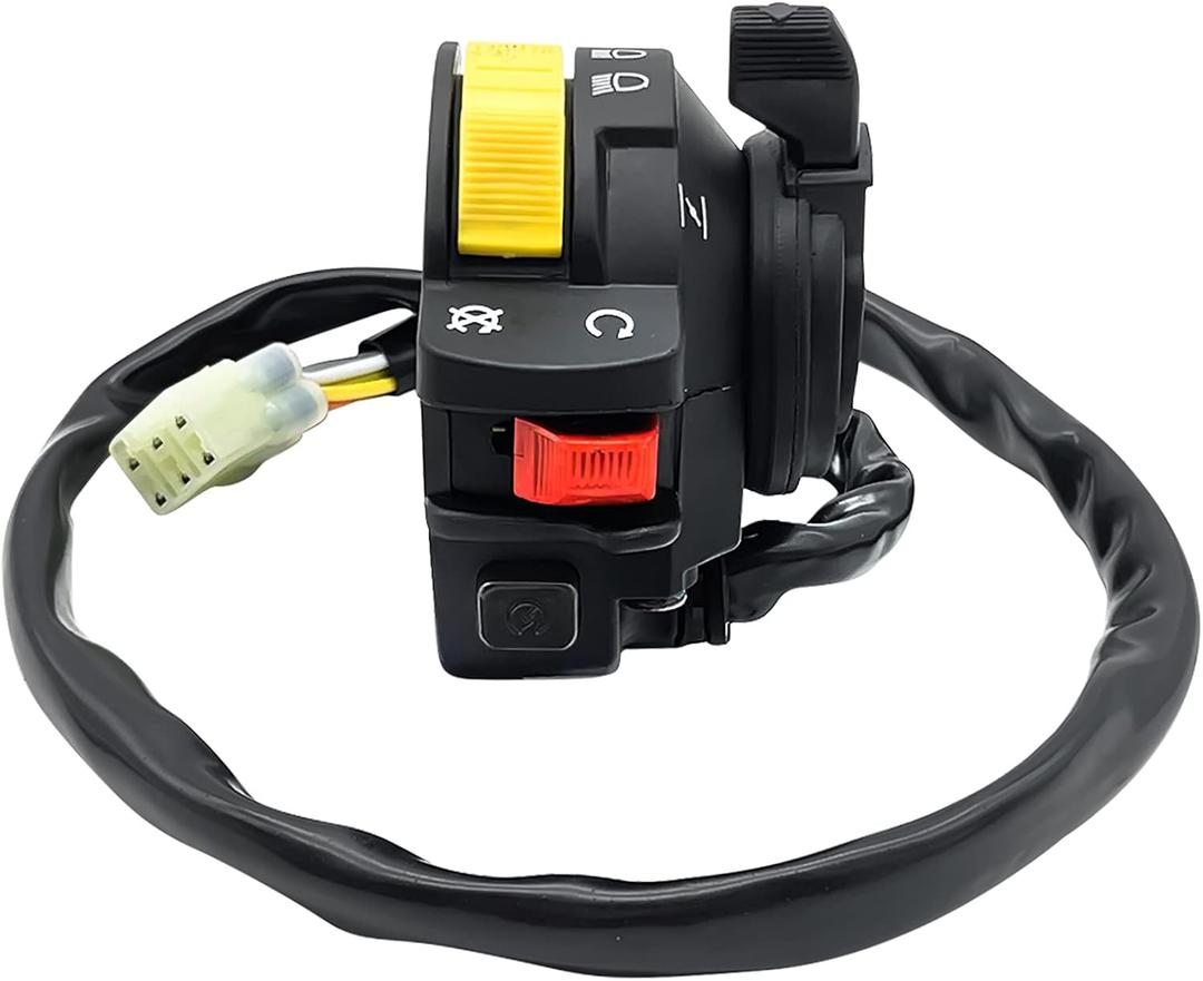M MATI Left Handlebar Start Stop Headlight Switch for Suzuki Eiger 400 Kingquad 400 Vinson 500 Ozark 250 Quadsport 250 Quadmaster 500 Quadrunner 500 LT-A LT-F LT-Z 37400-27H00 37400-09F02