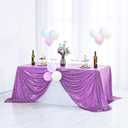 Hahuho 50x80 inch Rectangular Sequin Tablecloth Lavender, Glitter Tablecloth for Bridal Shower Decorations, Birthday, Wedding, Dessert, Banquet（50x80 Inch, Lavender）