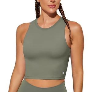 Natural Feelings Nudi Sports Bras for Women Removable Padded Yoga Tank Tops Sleeveless Fitness Workout Crop Tops Size S