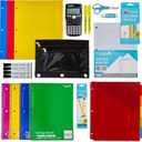 Blue Summit Middle School Supplies Kit, 6th and 7th Grade School Supplies Set, Unique Bundle Includes Calculator, Bulk 49 Piece Box