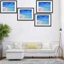 Giftgarden Black 18x24 Frame Matted to Display 16x20 Picture with Mat or 18 x 24 Poster without Mat, Set of 4