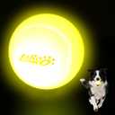 LaRoo LED Dog Balls, Interactive Dog Ball Toys with USB Rechargeable, Silicon, Water Resistant, Motion-Activated Glow Ball for Night Play, 90-Second Auto Lighting, Interactive Pet Toy -2.5inch