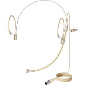 J K MIC-J 069 Earhook Headworn Headset Unidirectional Microphone Compatible with Shure Wireless Bodypack Transmitter - Mini XLR TA4F Plug