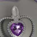 Princess Dress for Girls Purple Princess Dress Up Clothes with Accessories Halloween Snow Queen Party Cosplay (4T/110)