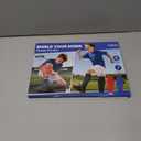 Soccer Shin Guards for Kids Youth Adults - 1-Pair Soccer Shin Defender with Honeycomb Compression Sleeves for Ski, Football, Baseball, MTB & Kickboxing 4-6 6-8 8-10 10-12 (3 Colors) (Small, Blue)