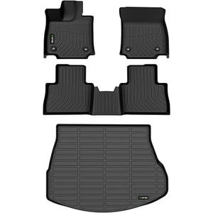 All Weather Floor Mats & Cargo Liner Set for 2022-2025 Lexus NX Custom Fit Floor Liners Accessories - Black