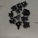 Acellegic 12 Pack Cat-Shaped Magnetic Chip Clips Cute Black Cat Food Bag Clips Funny Magnets for Snack or for Use on The Fridge, Kitchen Organization and Home Use, Remove Protective Film