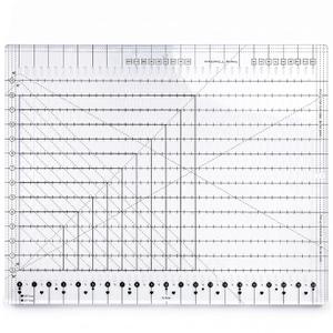 XL 17-3/4” x 22” Slotted Quilting Ruler, Clear Precise Laser‑Cut Acrylic Non‑Slip Extra Large Ruler, Ideal for Long Arm Sewing, Accurate Fabric Strip Cutting, Patchwork & Crafting Template