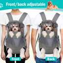 Dog Carrier Backpack - Legs Out Front - Facing Pet Carrier Backpack for Small Medium Large Dogs, Airline Approved Handsa - Canvas Mesh Free Cat Travel Bag