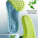 4D Cloud Soles Insoles for Men and Women,Soft Shock Absorption Massage Insoles -Comfort Sports Shoe Inserts Arch Support Insoles, Work Boot Shoe Insole (Blue, M Men 8~9 /Women 9.5)