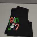 Cousin Crew Christmas Xmas Lights Family Matching Pajamas T-Shirt Size L, Black