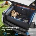 REEVAA SUV Cargo Liner for Dogs, Full Coverage Non-Slip Cargo Cover with Cushioned Sides to Protect Your Dog, Waterproof & Durable, Machine Washable Trunk Protector Mat (XL, Black)