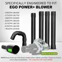 Sealegend Gutter Cleaning Attachment Kit Compatible with EGO 530CFM, 580CFM, 575CFM, 650CFM, 615CFM, LBX6000 Leaf Blowers 360 Rotation Nozzle, Extends Up to 8.3FT from The Ground