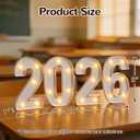 Graduation Decorations 2026 Light up Numbers Class of 2026 Decorations College Preschool Kindergarten High School Grad Party Decor Centerpieces LED Letters Sign Tables Wall Decor