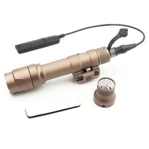 M600C Light LED Whitelight with Strobe Weapon Rifle Light, with Remote Pressure Switch Tactical Light 400 Lumens (Brown, M600C)