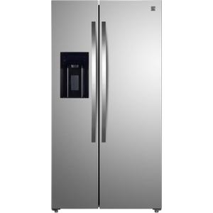 Kenmore 36" Side-by-Side Refrigerator with Freezer - Accela Chill, Water & Ice Dispenser, Adjustable Glass Shelves, ENERGY STAR Certified, 20 cu. ft. Capacity - Fingerprint Resistant Stainless Steel