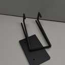 Shimeyao Metal Display Easel Stand 8 x 5 x 3 Inch Black Tabletop Easel Stand Modern Abstract Tabletop Display Holder for Books Plate Photo Frame Artwork Record Albums