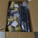 Jumbo C9 Christmas Pathway Lights Outdoor - 2 Pack Total 17 Feet 10 LED C9 Walkway Light, Multicolor Bulb Holiday Pathway Light with Marker Stakes, Christmas Lights Outdoor Decorations for Lawn Yard