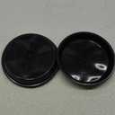 Plant Saucer 8 Inch 2Pack, Plant Trays for Pots Heavy Duty Round Plastic Plant Saucers for Indoors Outdoors, Flower Pot Drip Trays, Plant Water Catcher Tray (Clear black)