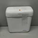 funest 2 Pack Bathroom Trash Can with Lid, 3 Gal/12 L & 2.7 Gal/10L Garbage Can with Pop-Up Lid, Small Spaces Plastic Trash Can, Slim Trash Bin Waste Basket for Bathroom,Rv, Office, White