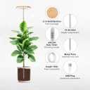 LBW Plant Grow Light,72 LEDs Full Spectrum Grow Lamp for Indoor Plants, Bamboo Plant Lights with 4/8/12H Timer,Height Adjustable,Ideal for Large Tall Plants,Bamboo