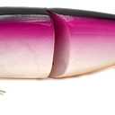 Glide Baits Jointed Swimbait Lifelike Fishing Lures for Bass Trout Pike Salmon Bluegill (Pink Purple-4.5in/0.65oz)
