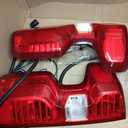Halogen Tail Lights Assembly Fit Chevy Silverado 1500 2019 2020 2021 2022 2023 2024 2025 Chevrolet 2500 3500 HD 2500HD 3500HD Rear Brake Back Up Lamp Taillight Lens Left Driver Right Passenger