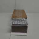 QEEIG Bathroom Shelves Over Toilet - Wall Mounted Floating Shelves Toilet Paper Storage Small Farmhouse Decor Shelf 16 inch Set of 2, Rustic Brown (019-BN2)