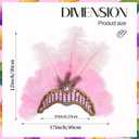 Women's Carnival Feather Headpieces Sequin Headdress for Wedding Masquerade Party Cosplay Feather Headbands (Tnmtd-pink)