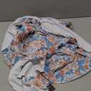 One Piece Swimdress Tummy Control Ruffle Swimsuit for Women Tie Knot Swim Dresses V Neck Bathing Suit Skirt (Medium)